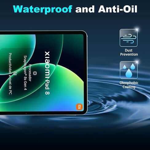 [2 Pack ] Screen Protector Designed for Xiaomi pad 8/8 Pro 11.2 inch,Tempered Glass Film,HD Clear,Anti-Scratch,Bubble Free in Kuwait