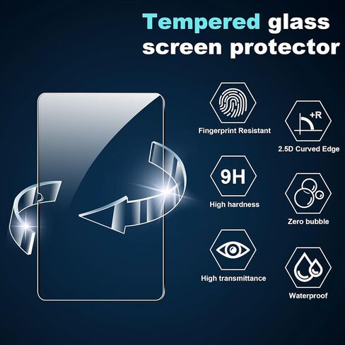 [2 Pack ] Screen Protector Designed for Xiaomi pad 8/8 Pro 11.2 inch,Tempered Glass Film,HD Clear,Anti-Scratch,Bubble Free in Kuwait