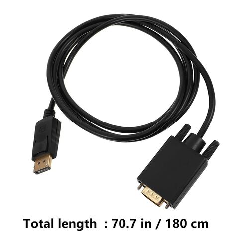 Display Interface to Vga Converter Cable Plastic Black 1.8m Plug and Play in Kuwait