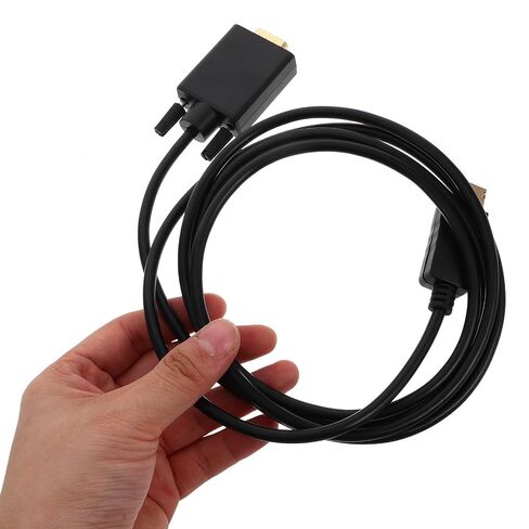 Display Interface to Vga Converter Cable Plastic Black 1.8m Plug and Play in Kuwait