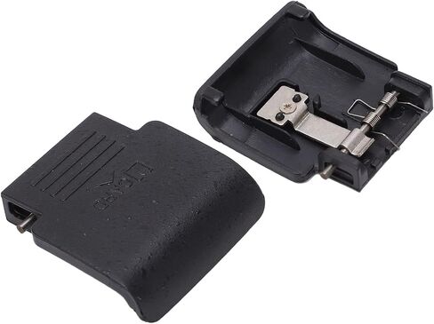 Camera Memory Card Cover, Protective Storage Card Slot Replacement for D3100, with Spring and Iron Sheets, Black Plastic Material in Saudi Arabia