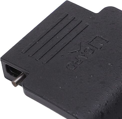 Camera Memory Card Cover, Protective Storage Card Slot Replacement for D3100, with Spring and Iron Sheets, Black Plastic Material in Saudi Arabia