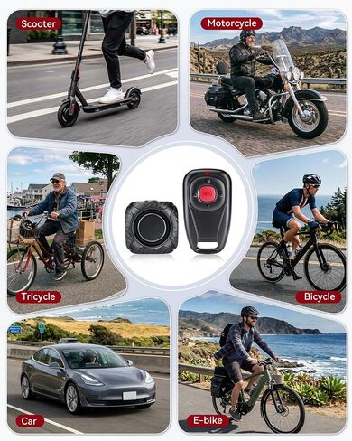 WSDCAM Two-Way Bike Alarm 120dB, USB-C Rechargeable with Remote in Saudi Arabia