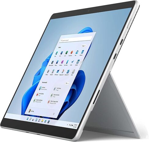 Microsoft Surface Pro 8 Tablet, 13" Touchscreen, Intel i5 Evo Platform, 8GB RAM, 128GB SSD, Windows 11 Surface Laptop - Device Only - Platinum (Latest Model) (Renewed) in Kuwait