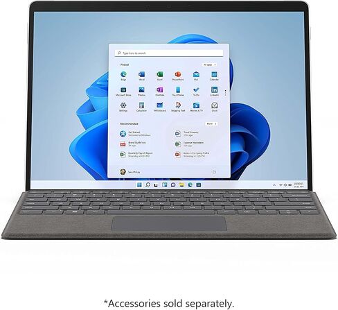 Microsoft Surface Pro 8 Tablet, 13" Touchscreen, Intel i5 Evo Platform, 8GB RAM, 128GB SSD, Windows 11 Surface Laptop - Device Only - Platinum (Latest Model) (Renewed) in Kuwait