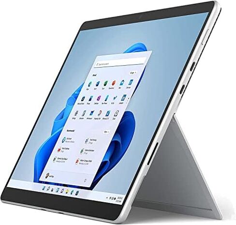 Microsoft Surface Pro 8 Tablet, 13" Touchscreen, Intel i5 Evo Platform, 8GB RAM, 128GB SSD, Windows 11 Surface Laptop - Device Only - Platinum (Latest Model) (Renewed) in Kuwait