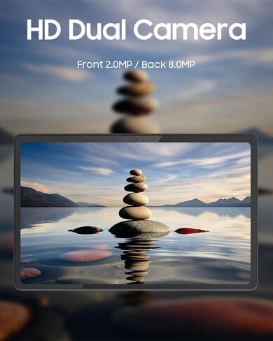 PEICHENG Tablet with Keyboard and Case, Android 13.0 10.4 Inch, 16GB RAM+128GB ROM, 2000 * 1200 2K FHD Display, Powerful 2.0Ghz CPU, 2.4G and 5G and WiFi 6, Bluetooth 5.0, 2 in 1 Tab, Black in Kuwait