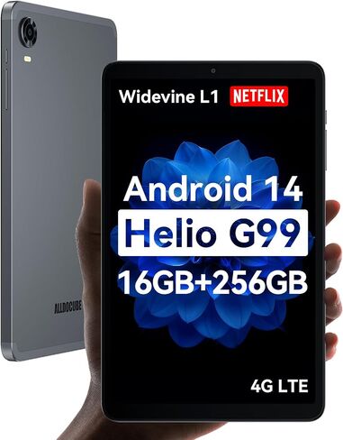 ALLDOCUBE Android 14 Tablet, 8.4 inch Helio G99 iPlay 60 Mini Pro Tablet, 16GB RAM 256GB ROM 512GB Expandable, FHD 1920x1200 Display, Widevine L1, 6050mAh, 5MP/13MP Camera, 4G LTE Bluetooth 5.2 in Kuwait