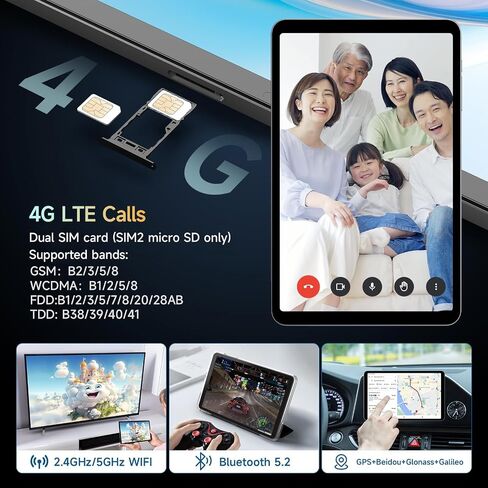ALLDOCUBE Android 14 Tablet, 8.4 inch Helio G99 iPlay 60 Mini Pro Tablet, 16GB RAM 256GB ROM 512GB Expandable, FHD 1920x1200 Display, Widevine L1, 6050mAh, 5MP/13MP Camera, 4G LTE Bluetooth 5.2 in Kuwait