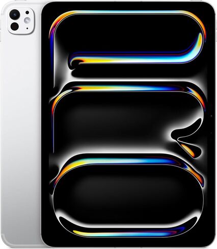 Apple iPad Pro 11-inch (M5): Ultra Retina XDR Display, 512GB, 12MP Front/Back Camera, LiDAR Scanner, Wi-Fi 7 with Apple N1 + 5G Cellular with C1X chip — Silver (Renewed) in Kuwait