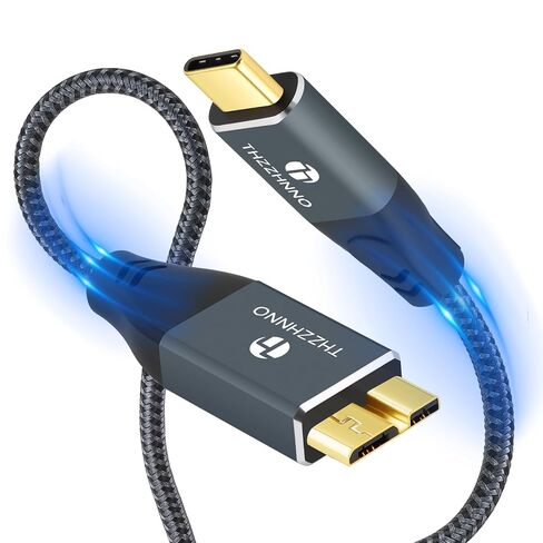 USB 3.0 Micro B Cable 3.3FT, 5Gbps USB 3.0 Type A Male to Micro B Cord Compatible with Samsung Galaxy,Camera Hard Drive in Kuwait