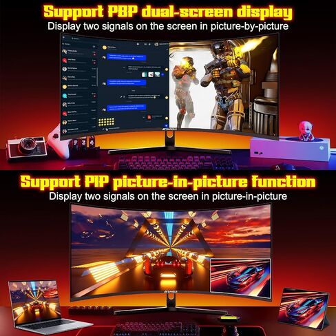 SANSUI 34 Inch Curved Monitor 240Hz UWQHD 3440×1440 Gaming Monitor in Saudi Arabia