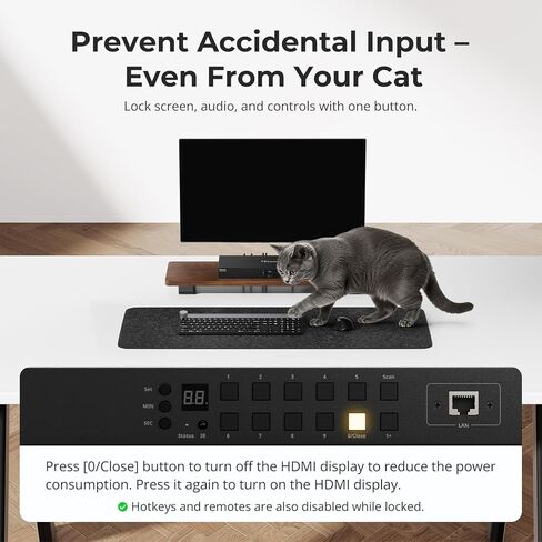 TESmart 16X1 HDMI KVM Switch USB 3.0, 4K@60Hz Rackmount KVM 16 Port Enterprise-Grade EDID Emulator | Hotkey Switch | RS232 | LAN Port | IR Remote | IP Control | Auto Scan | with 8 Pcs 5ft KVM Cable in Kuwait