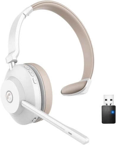 Earbay Headset with Microphone for Pc, Bluetooth Headset with Microphone, Featuring Mute Button and AI Noise Canceling Microphone in Kuwait