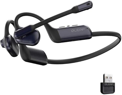 P200b Pro Wireless Headset with Mic for Work,50dB AI Noise Cancelling Microphone Headphones for Call,Bluetooth 5.3 Open Ear Headphones with USB-A Dongle for Office,Meeting,WFH,PC & Phone in Kuwait