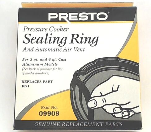 3 Pk, Presto Pressure Cooker Sealing Ring Gasket 09909 in Kuwait