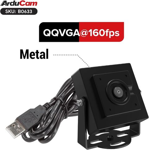 Arducam VGA Global Shutter Color USB Camera Module, 160 FPS@QQVGA High Speed Camera, Wide Angle UVC Webcam for Windows, Linux OS in Kuwait