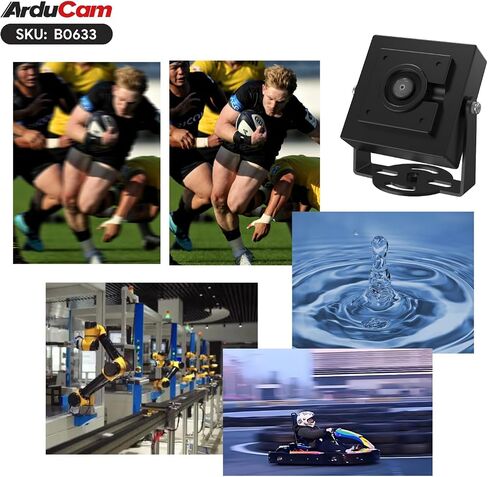 Arducam VGA Global Shutter Color USB Camera Module, 160 FPS@QQVGA High Speed Camera, Wide Angle UVC Webcam for Windows, Linux OS in Kuwait