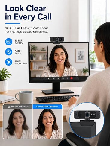 1080P Webcam with Microphone for Laptop and Desktop in Saudi Arabia