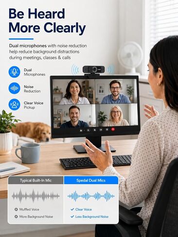 1080P Webcam with Microphone for Laptop and Desktop in Saudi Arabia