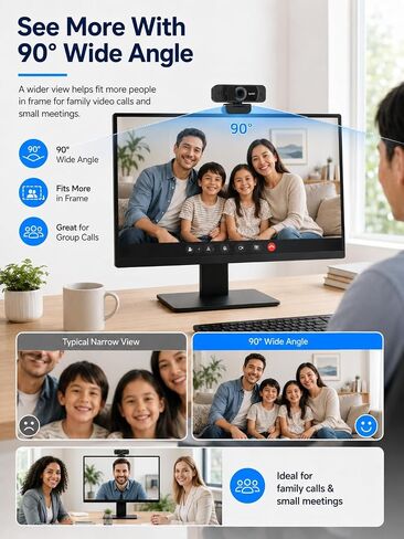 1080P Webcam with Microphone for Laptop and Desktop in Saudi Arabia