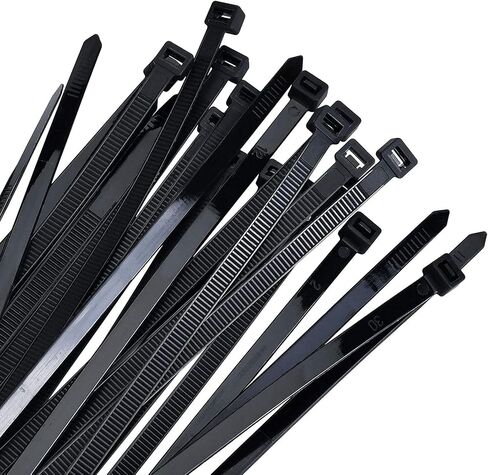 14 Inch Black Nylon Cable Zip Ties, 150 Pack in Kuwait