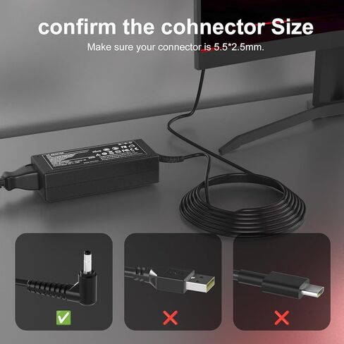 20V Power Adapter Charger for MSI Monitors Optix G241V G241 in Kuwait