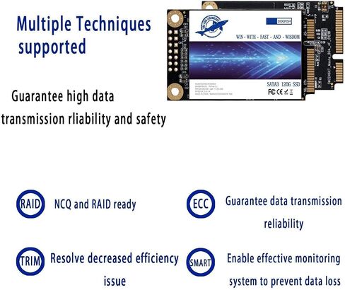 Dogfish Msata 512GB Internal Solid State Drive Mini Sata SSD Disk Drive High Performance Hard Drive for Desktop Laptop Notebook (MSATA, 512GB) in Kuwait