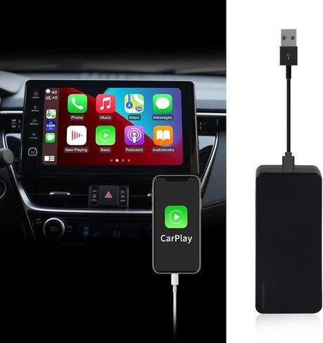 Wired CarPlay Adapter USB Dongle for Car Radio with Android Version 4.2 or Above Connection for Wired CarPlay Mirroring Compatible with iOS and Android Phone System Wired Mirroring in Saudi Arabia