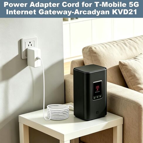 Power Cord for Tmobile Internet Compatible with Tmobile 5G Internet Gateway - Arcadyan KVD21 Home Internet WiFi Box Power Adapter Charger in Kuwait