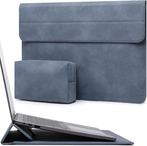 HYZUO 15 Inch Laptop Case Bag Sleeve with Stand for MacBook, Light Gray in Saudi Arabia