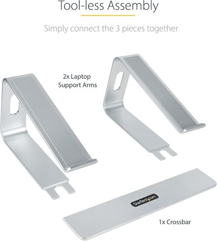 StarTech Laptop Stand, Ergonomic Laptop Riser, Aluminum, Silver, Dell XPS in Kuwait