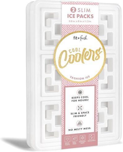 Cool Coolers by Fit & Fresh Fashion Ice Packs for Lunch Bags & Coolers, 3pk in Kuwait