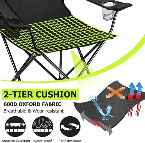 Joyfair Camping Lawn Chairs & Table Set, Large Beach Chairs for Outside in Kuwait