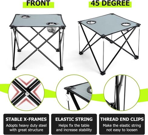 Joyfair Camping Lawn Chairs & Table Set, Large Beach Chairs for Outside in Kuwait