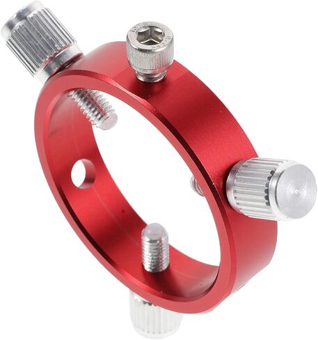 DECHOUS 6 Holes Adjustable Guide Ring for Telescope Finder Scope Tube, Red Aluminum Alloy Optical Finder Ring with High Precision Alignment for Astronomy Lovers and Professionals in Kuwait