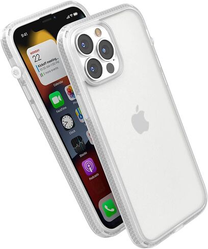 Catalyst iPhone 13 Pro Max Case Influence Series Slim Case, Finger-Print Safe Cases, Drop Proof Phone, with Lanyard (Clear) in Kuwait