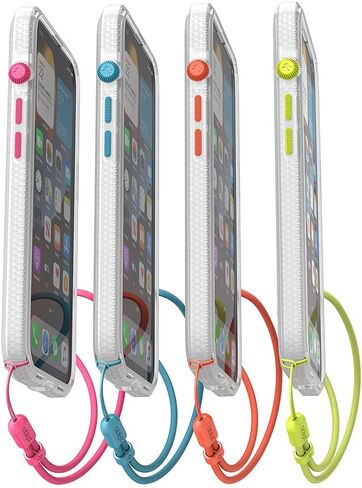 Catalyst iPhone 13 Pro Max Case Influence Series Slim Case, Finger-Print Safe Cases, Drop Proof Phone, with Lanyard (Clear) in Kuwait