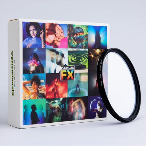 Prism Lens FX Moody FX Filter | 49mm Circular Magnet Mount | Unique Pairing of Our Dream FX & Starburst Filters | Creates Cinematic Softness with 4-Point Star Effects! in Kuwait