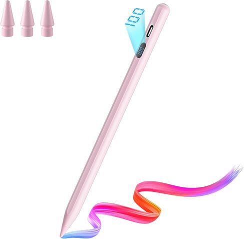 A-PCE iPad Pencil 2018-2026, Fast Charging Stylus with LED Display, White in Kuwait