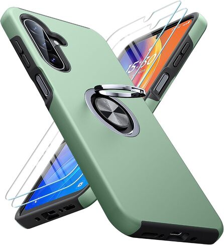JAME for Samsung Galaxy A17 5G Phone Case Ring Stand Shockproof Slim Case in Kuwait