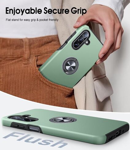 JAME for Samsung Galaxy A17 5G Phone Case Ring Stand Shockproof Slim Case in Kuwait