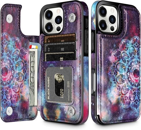 HianDier for iPhone 17 Case Wallet with Card Holder PU Leather for iPhone 17 Phone Case with Double Magnetic Closure Women Men Shockproof Protective Flip Cover-White in Saudi Arabia