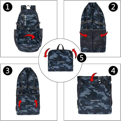 MAXTOP 40/50L Lightweight Packable Backpack for Hiking Traveling Camping Water Resistant Foldable Outdoor Travel Daypack in Saudi Arabia