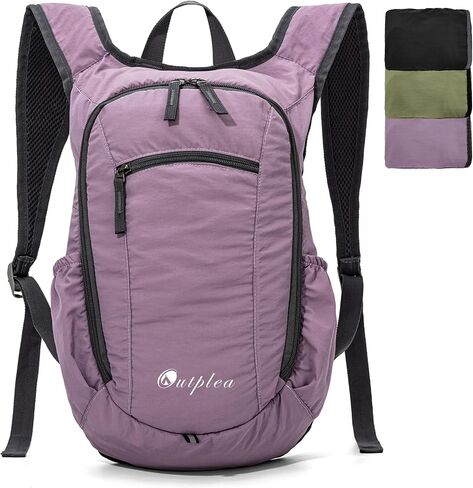 Small Foldable Hiking Backpack for Women Men, 15L Ultralight Collapsible Daypack for Traveling Outdoor Daily, Black in Kuwait