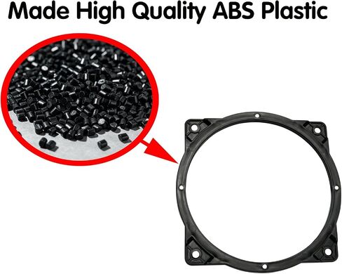 6.5Inch Front Door Speaker Adapter Bracket Spacer Ring Fits for Hyundai Kia in Kuwait