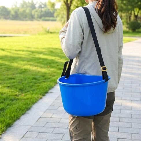 Fruit Picking Bucket Container Large Capacity Multifunctional with Adjustable Strap for Farming Fruit in Kuwait