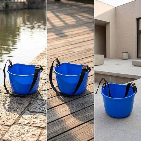Fruit Picking Bucket Container Large Capacity Multifunctional with Adjustable Strap for Farming Fruit in Kuwait