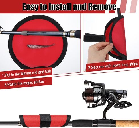 8 Pcs Lure Wrap, 5.9 Inch Fishing Hook Covers Fishing Hook Cover Protector Guard to Keep Fishermen Safe for Rod in Saudi Arabia