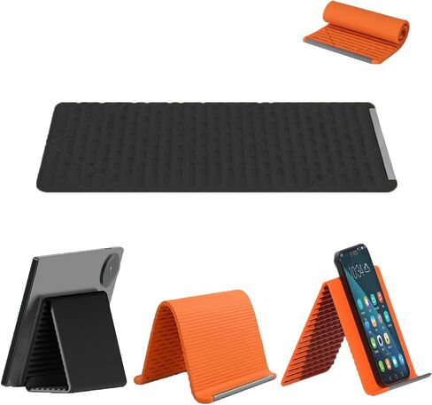 Portable Silicone Phone Stand/Holder, Aluminum Core/Multi-Angle/Universal in Kuwait